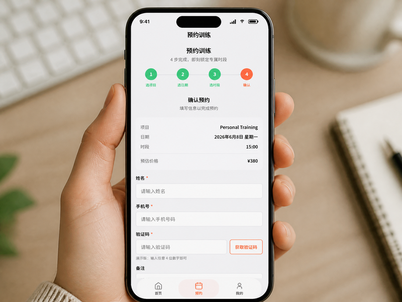 小程序 预约